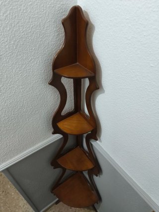 Estantería Esquinera Vintage Madera