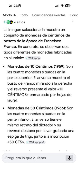 Monedas Franco 10 y 50 céntimos