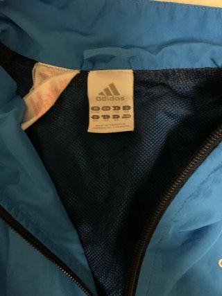 Chaqueta Adidas Vintage Azul y Blanca