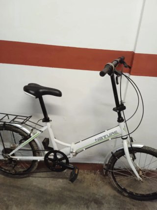 Bicicleta Plegable Nature Blanca