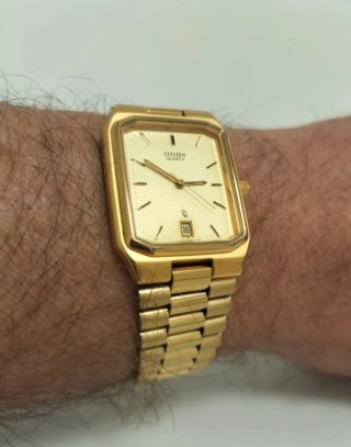 Citizen Quartz Dorato Vintage Rettangolare P4710-S