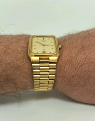 Citizen Quartz Dorato Vintage Rettangolare P4710-S