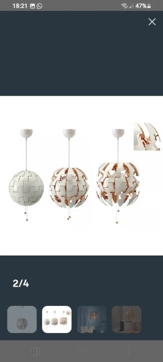 Lámpara de techo IKEA PS 2014 T1231-1