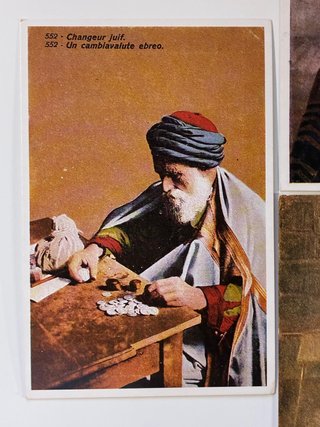 3 Postales Vintage Judaica Judíos retro