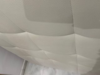 Cabecero Cama Piel Sintética Blanco, 105/90