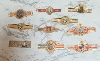 175 Vitolas Antiguas Personajes y 44 en 3 Hojas.