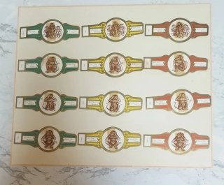 175 Vitolas Antiguas Personajes y 44 en 3 Hojas.