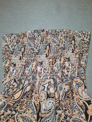 Top crop estampado paisley
