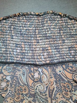 Top crop estampado paisley