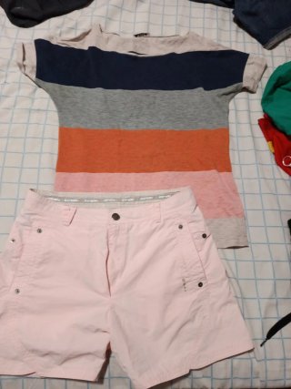 Lote Verano Chica: Top Rosa y Shorts Rosas