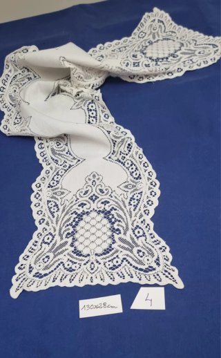 Dos tapetes encaje 130x32 cm