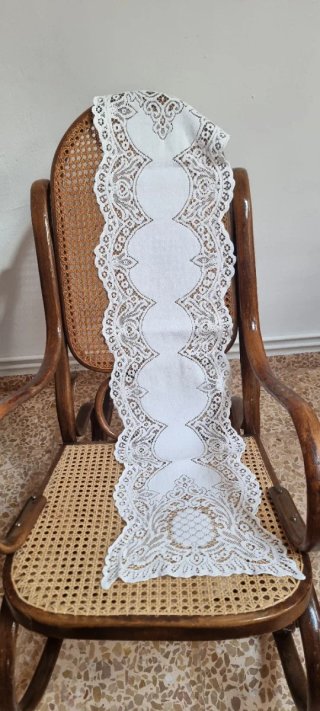 Dos tapetes encaje 130x32 cm