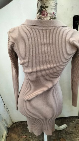 Vestido elegante manga larga