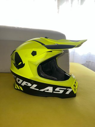 Casco Moto UFO Enduro Motocross Amarillo