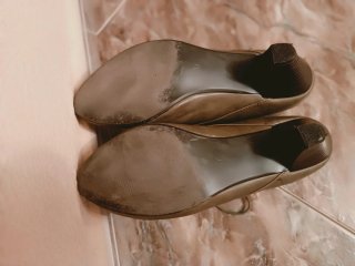 Botines marrones con cordones talla 37
