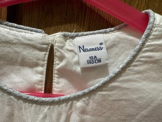Camisa niña Namur blanca talla XS