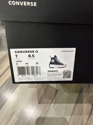Converse Run Star Hike Hi Negras T40