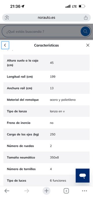 Remolque Portamotos NORAUTO Basic 250kg