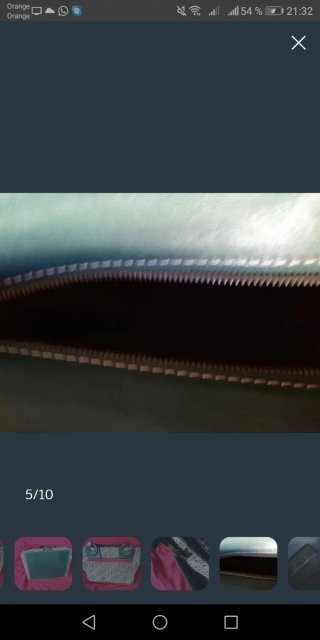 Bolso Carolina Herrera asas madera beige/verde