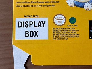 Display Box Pokémon Yellow Pikachu Nintendo store
