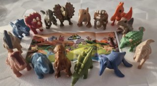 Collezione Completa Dinosauri Kinder Natoons