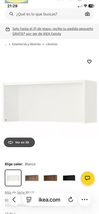 Altillo Billy Blanco IKEA