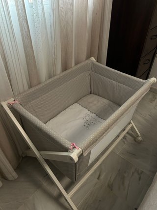 Mini Cuna madera blanca