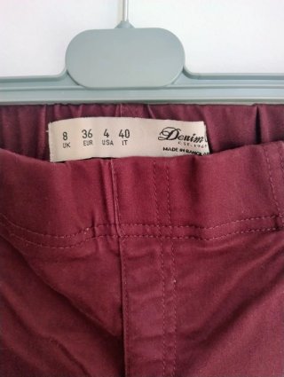 Jeggins burdeos