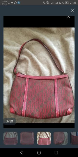 Bolso Carolina Herrera Marrón y Rojo
