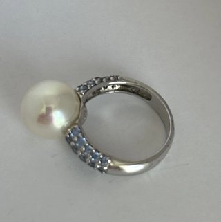 Anillo Majorica Perla y Piedras Swarovski