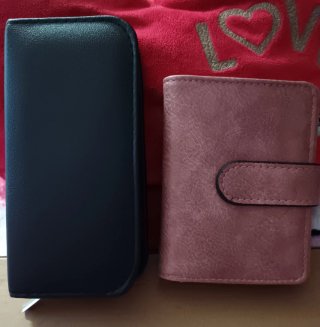Cartera rosa y set de manicura con estuche!!!