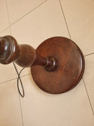 Lámpara de pie madera vintage