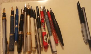 Lotto 15 penne stilografiche varie