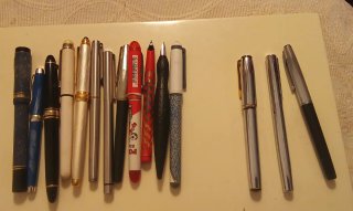 Lotto 15 penne stilografiche varie