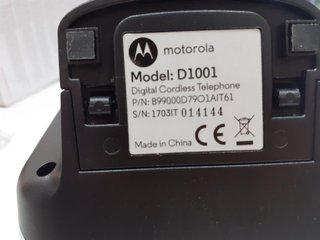 Telefono Motorola D1001 Single Cordless