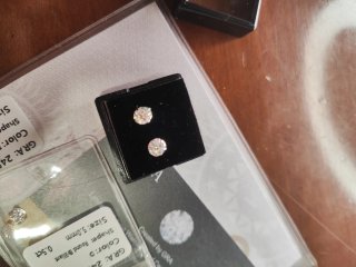 Pendientes Moissanita Plata 925