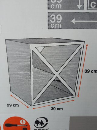Mueble Botellero Spaceo Rubick 39x29x39cm