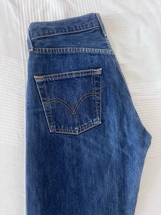 Levi's 501 W30 L32 Vaqueros Vintage Azul Oscuro