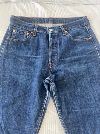 Levi's 501 W30 L32 Vaqueros Vintage Azul Oscuro