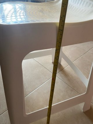 Banqueta Ducha Baño Blanca