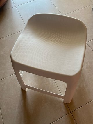 Banqueta Ducha Baño Blanca