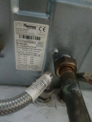 Caldera gas Thermor en perfecto funcionamiento