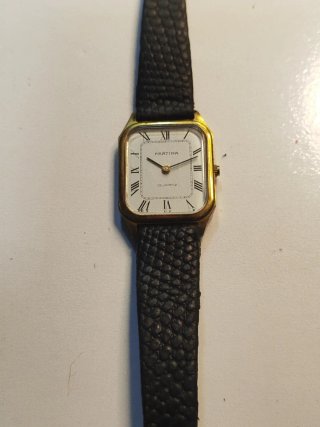 Reloj Pratina Vintage Mujer Dorado Negro