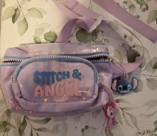 Riñonera Disney Stich & Angel Morada.