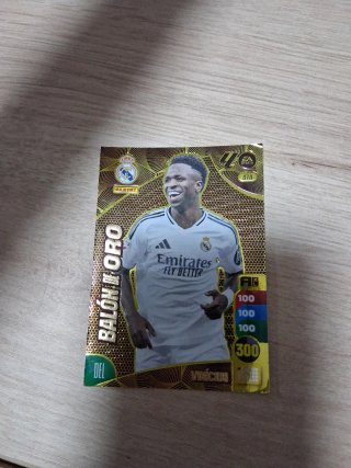 Carta Panini Balón de Oro Vinícius Jr.