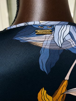 Vestido Marciano Los Angeles satinado floral|Nuevo