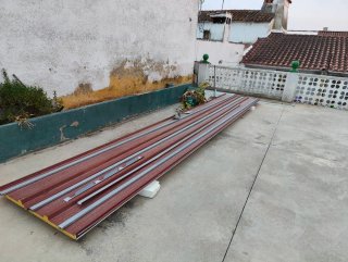 Panel Sándwich 6x1m Marrón