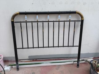 Cabecero Cama Vintage Metal Dorado Cerámica