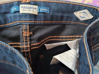 Pantalón vaquero Pull&Bear azul Talla 34
