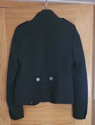 Blazer Zara Negro Militar